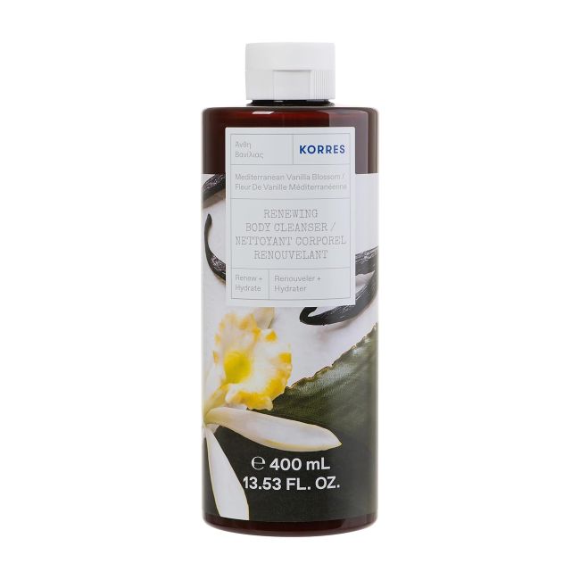 Гель для душа с ароматом средиземноморской ванили Korres, 400 мл
Гель для душа с ароматом средиземноморской ванили Korres, 400 мл