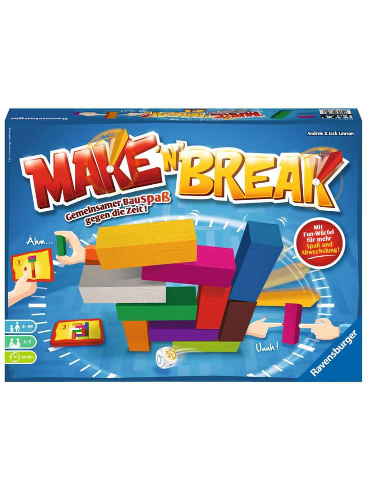 Настольная игра на ловкость от Ravensburger Make 'n' Break в красочном исполнении
Настольная игра на ловкость от Ravensburger Make 'n' Break в красочном исполнении