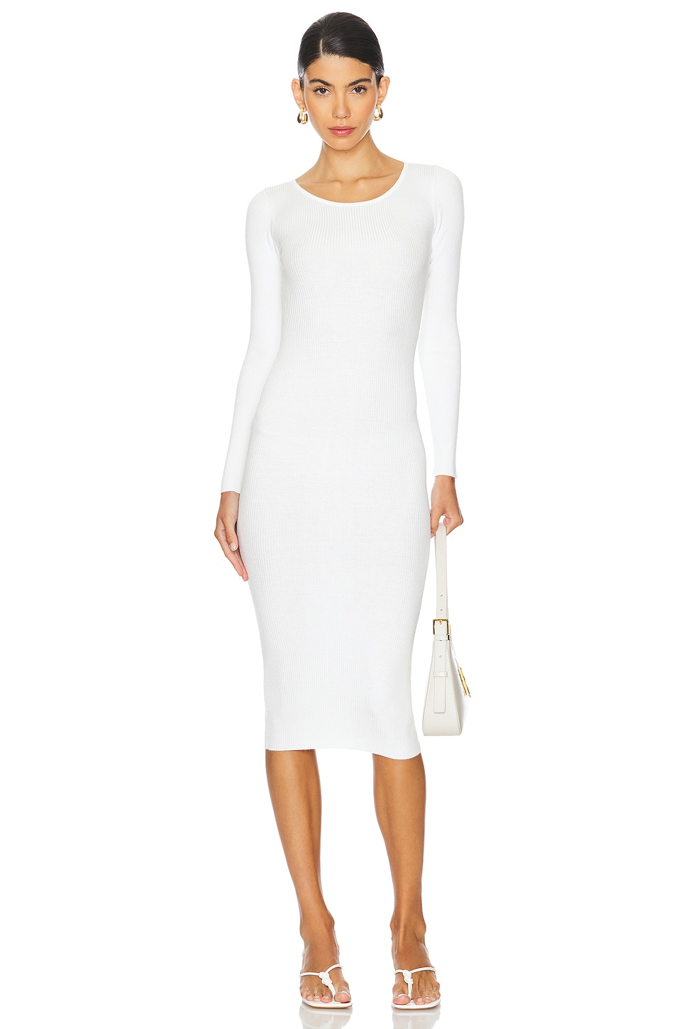 Платье-Свитер цвета каштанового золота Lpa, белый
Платье-Свитер цвета каштанового золота Lpa, белый