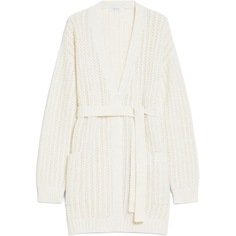 Кардиган с поясом Max Mara Balzac с длинным рукавом MaxMara, белый
Кардиган с поясом Max Mara Balzac с длинным рукавом MaxMara, белый