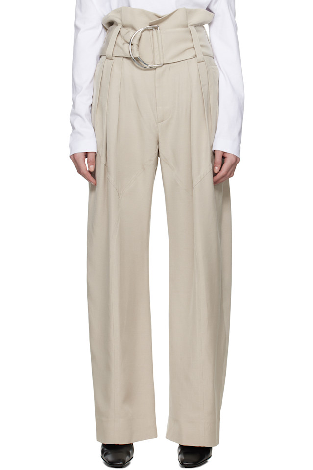 Брюки с поясом на кольцах D-образной формы Jw Anderson, серый
Брюки с поясом на кольцах D-образной формы Jw Anderson, серый