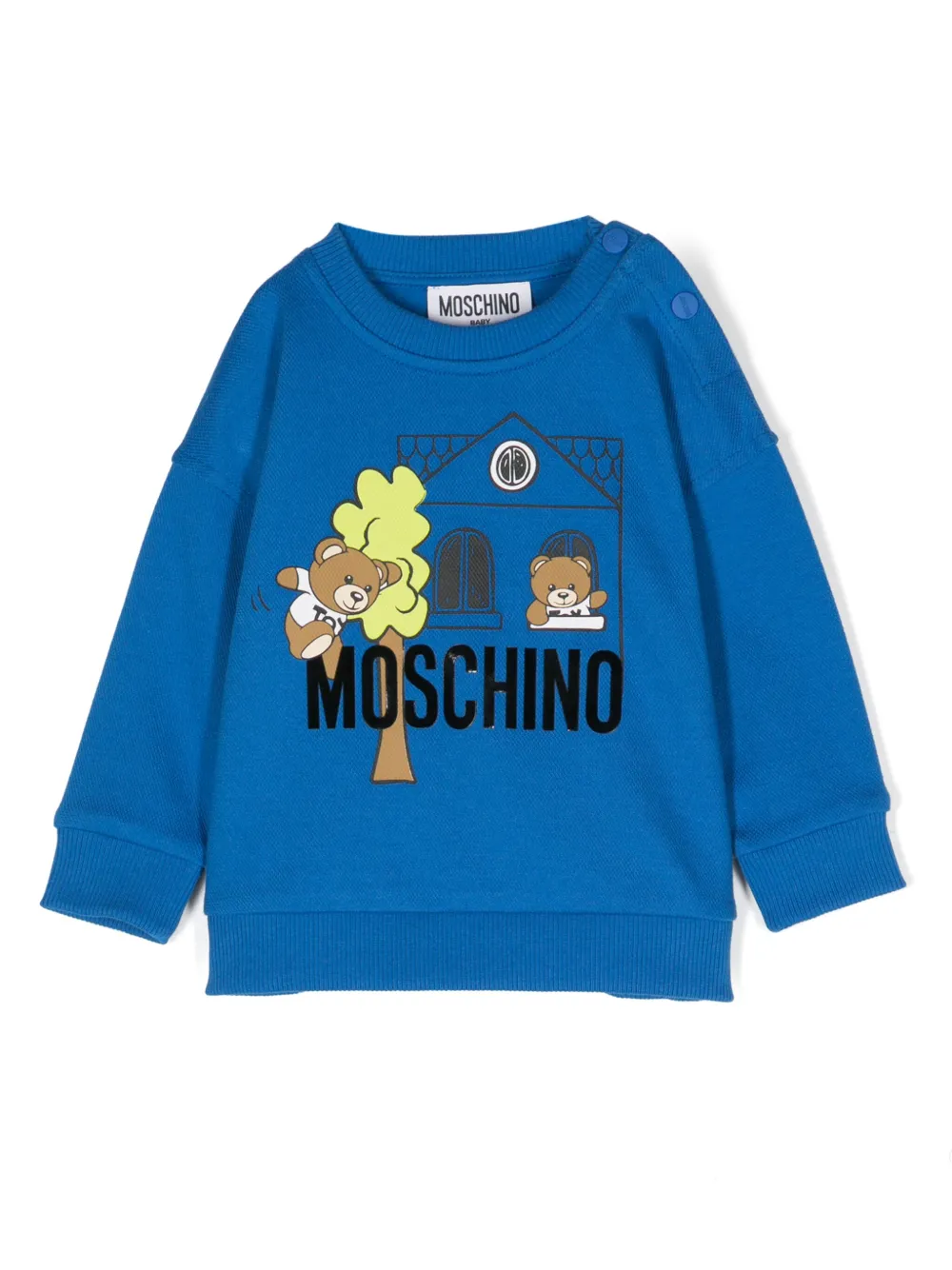 Толстовка с логотипом Moschino Kids, синий
Толстовка с логотипом Moschino Kids, синий