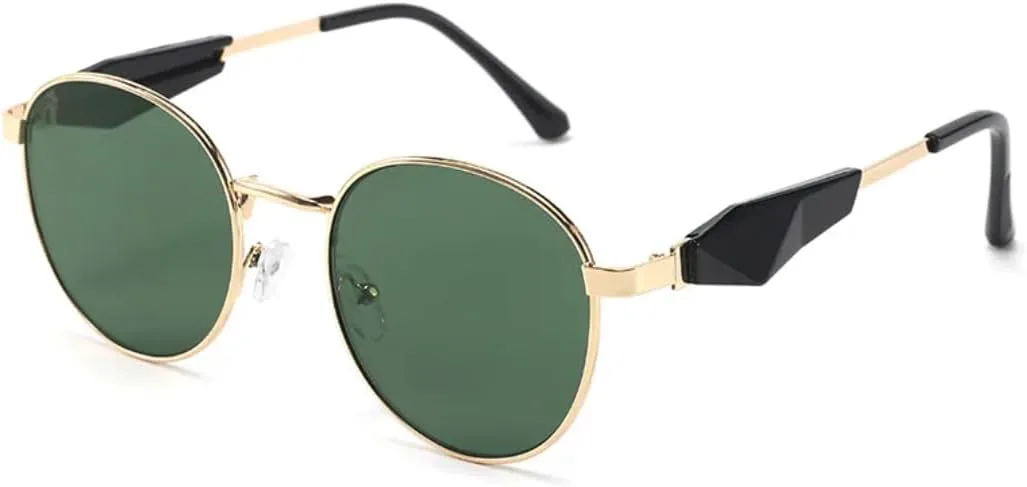 Круглые солнцезащитные очки для женщин с большой овальной оправой и защитой от УФ-излучения UV400, подходят для повседневного ношения UATXTAU, Gold G15 Green
Круглые солнцезащитные очки для женщин с большой овальной оправой и защитой от УФ-излучения UV400, подходят для повседневного ношения UATXTAU, Gold G15 Green