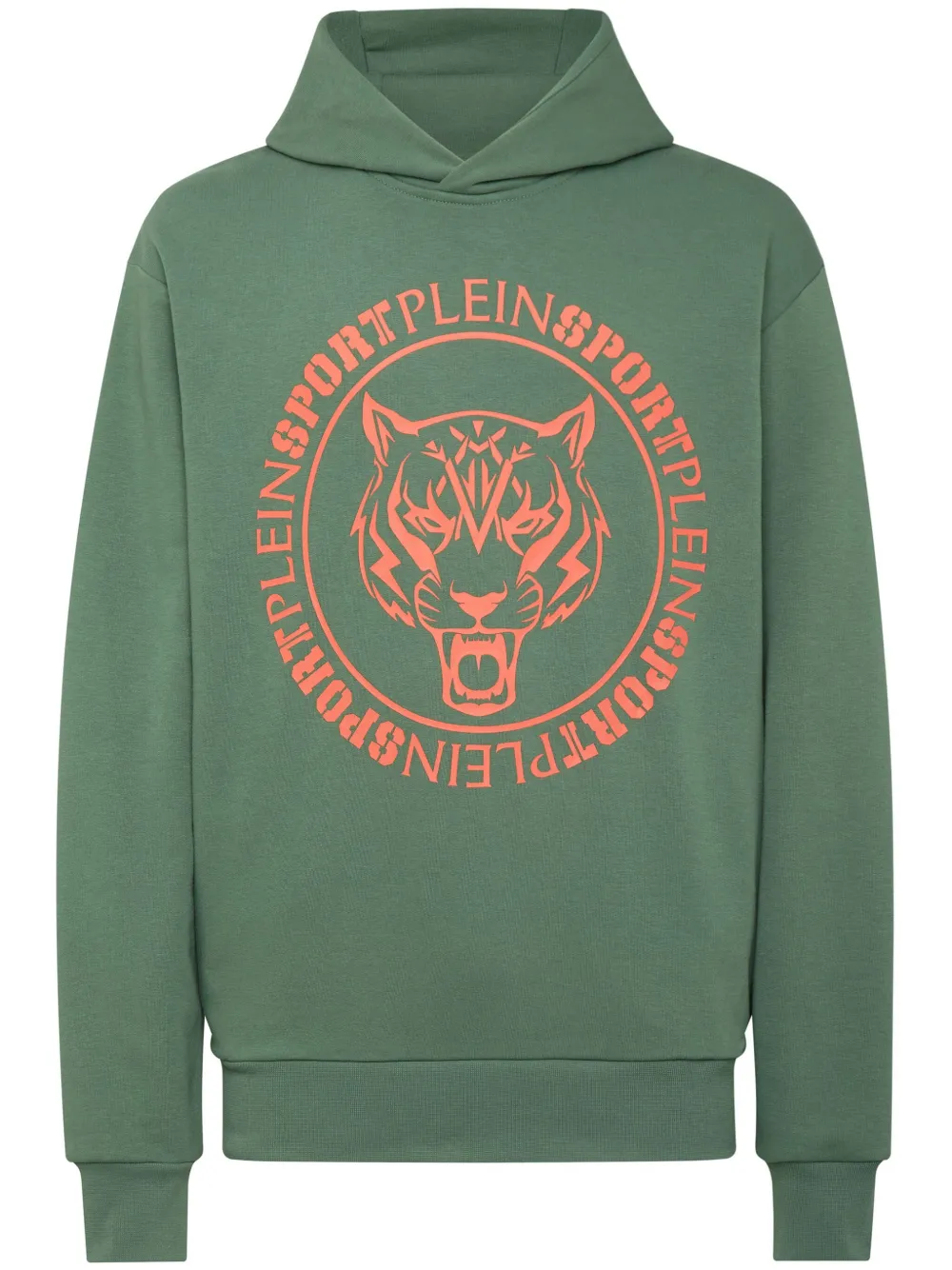 Толстовка с длинными рукавами и логотипом Tiger Plein Sport, зеленый 
Толстовка с длинными рукавами и логотипом Tiger Plein Sport, зеленый