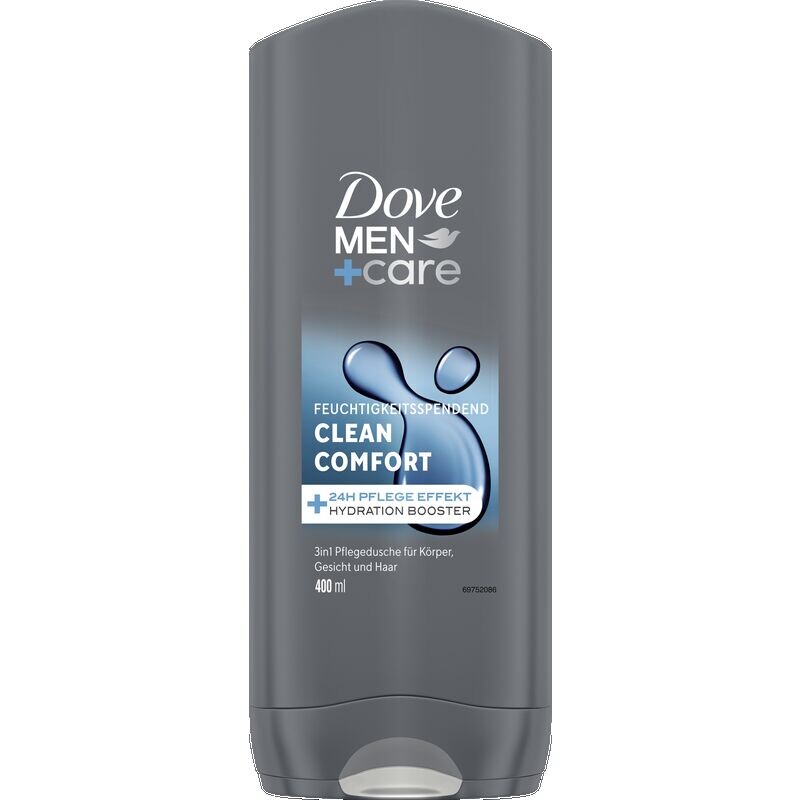 Гель для душа 3 в 1 Clean Comfort Dove Men+Care, 400 ml
Гель для душа 3 в 1 Clean Comfort Dove Men+Care, 400 ml