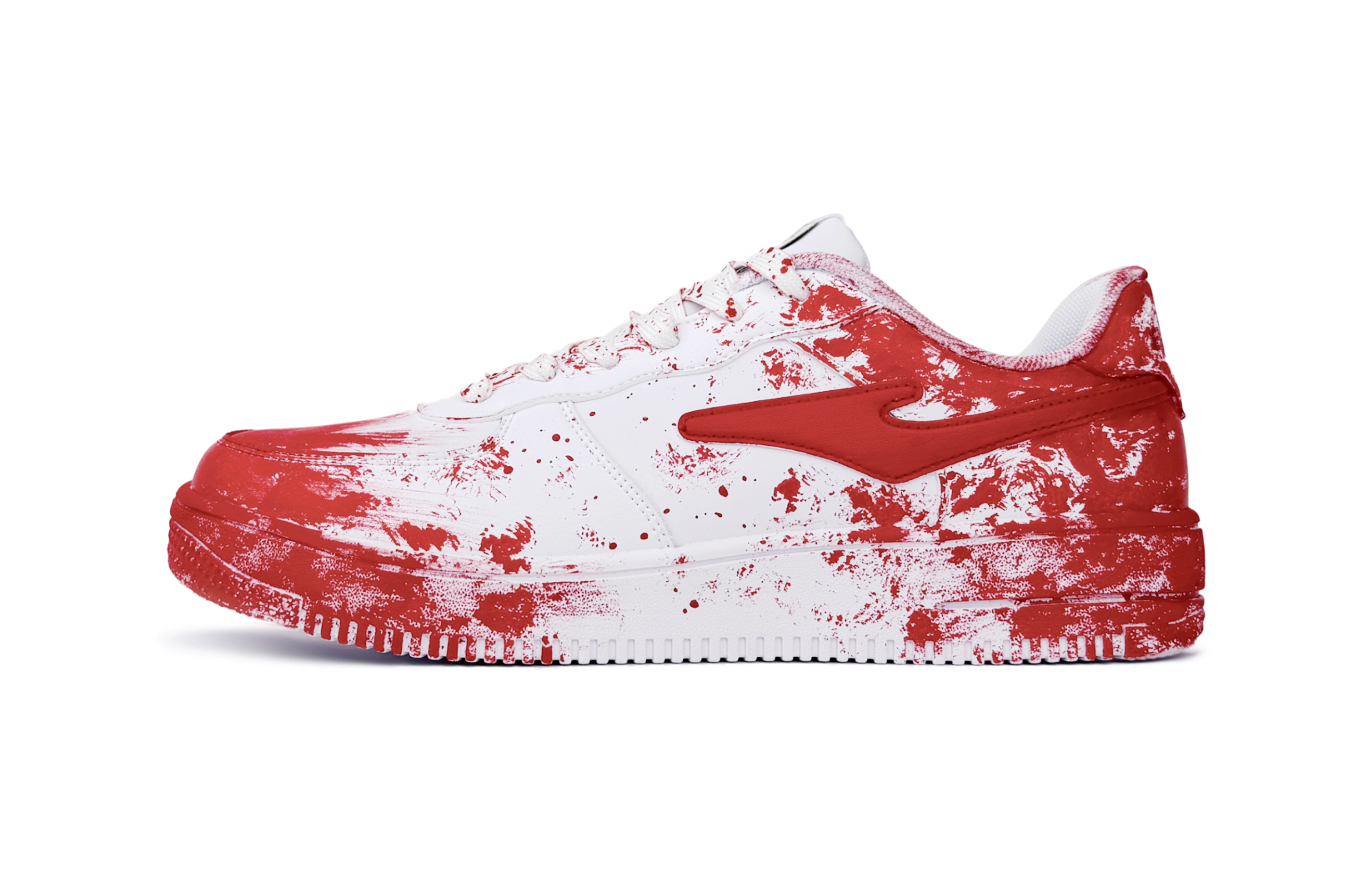 Erke Прочные дышащие низкие кроссовки для скейтбординга, мужские, красные и белые 
Erke Прочные дышащие низкие кроссовки для скейтбординга, мужские, красные и белые