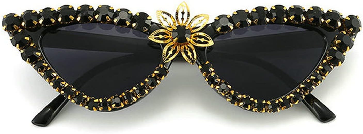 Роскошные солнцезащитные очки с блестящими стразами для женщин, винтажные очки «кошачий глаз» с бриллиантами, модные женские очки с защитой от УФ-излучения UV400 COTIA, Black
Роскошные солнцезащитные очки с блестящими стразами для женщин, винтажные очки «кошачий глаз» с бриллиантами, модные женские очки с защитой от УФ-излучения UV400 COTIA, Black