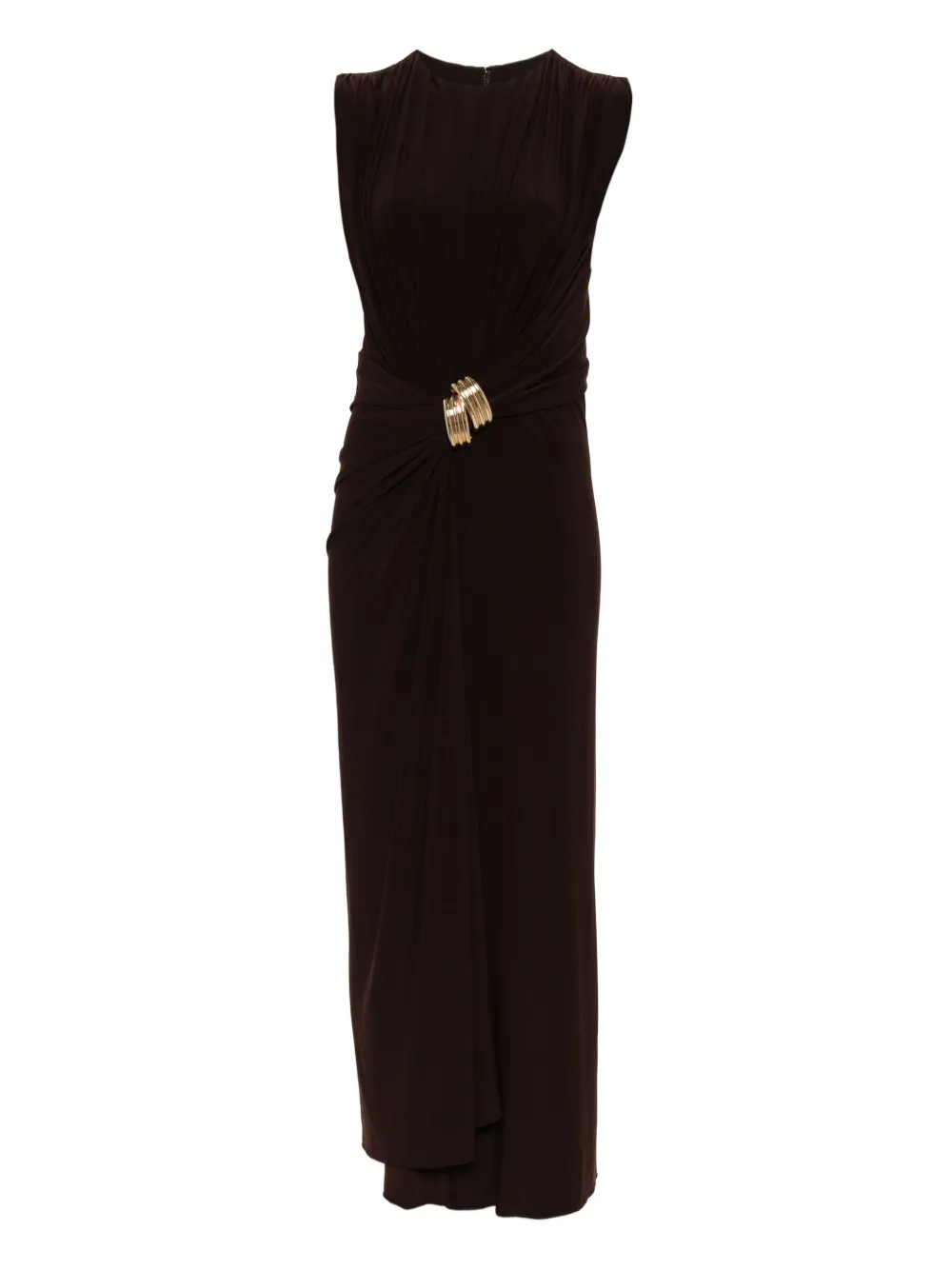 Платье Serena с V-образным вырезом Brandon Maxwell, коричневый
Платье Serena с V-образным вырезом Brandon Maxwell, коричневый