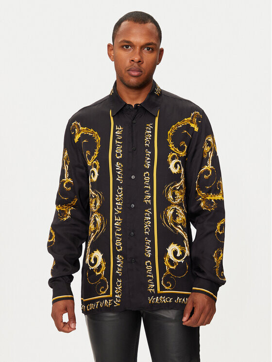 Рубашка стандартного кроя Versace Jeans Couture, черный
Рубашка стандартного кроя Versace Jeans Couture, черный