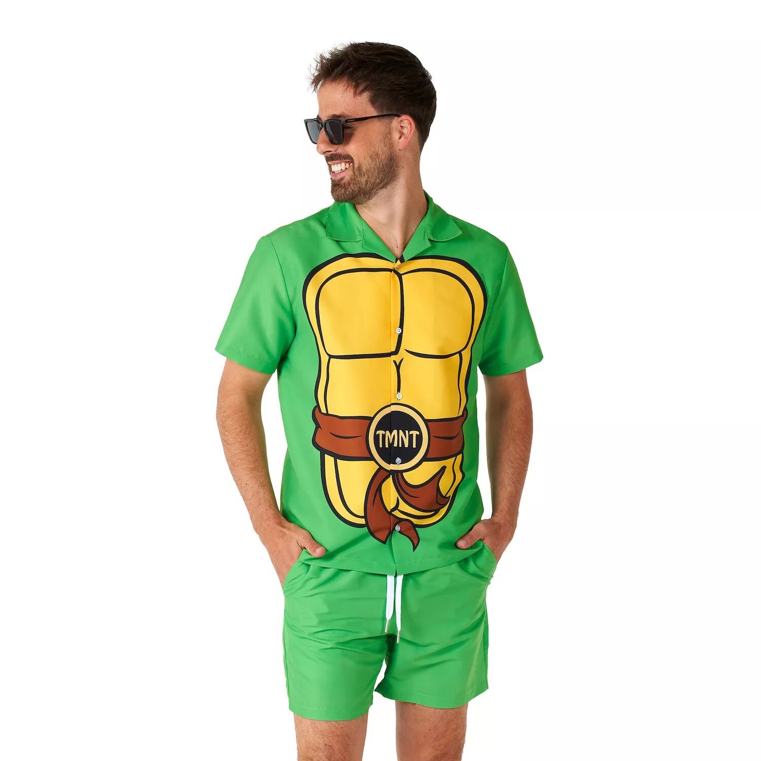 Мужской комплект из рубашки и шорт с черепашками-ниндзя Licensed Character
Мужской комплект из рубашки и шорт с черепашками-ниндзя Licensed Character