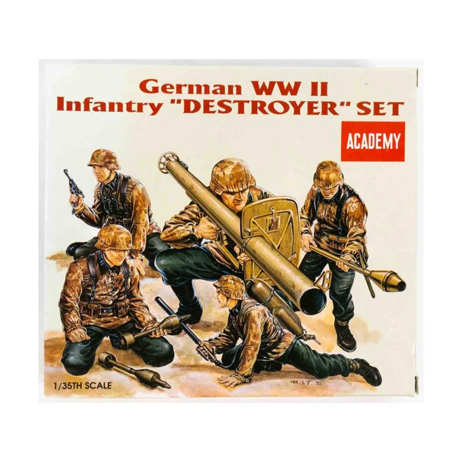 Комплект немецкой пехоты времен Второй мировой войны «Разрушитель», WWII Model Kit (1:35) (Academy Hobby)
Комплект немецкой пехоты времен Второй мировой войны «Разрушитель», WWII Model Kit (1:35) (Academy Hobby)