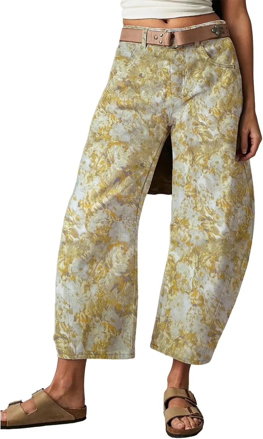 ebossy Женские джинсы-бочонки с цветочным принтом Mid Rise Wide Leg
ebossy Женские джинсы-бочонки с цветочным принтом Mid Rise Wide Leg