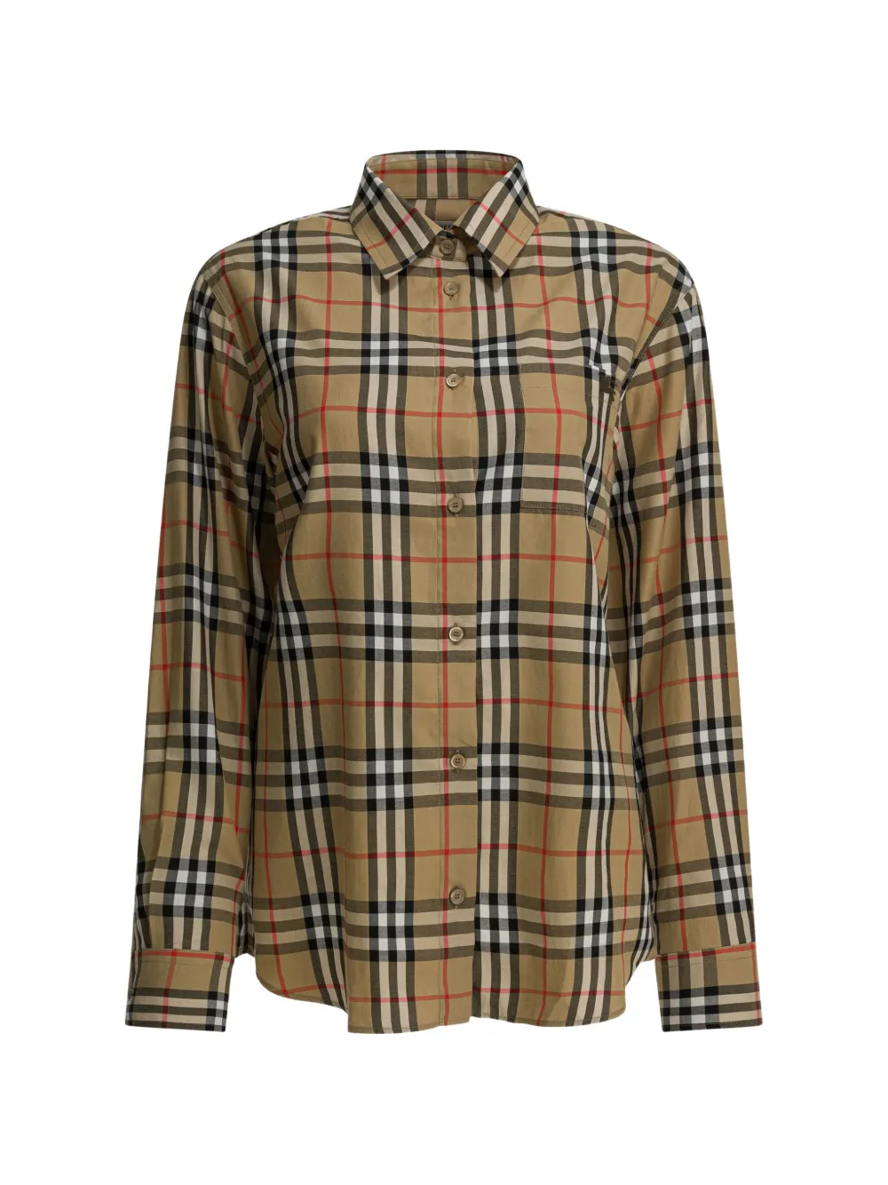 Рубашка в клетку с длинными рукавами Burberry, бежевый
Рубашка в клетку с длинными рукавами Burberry, бежевый