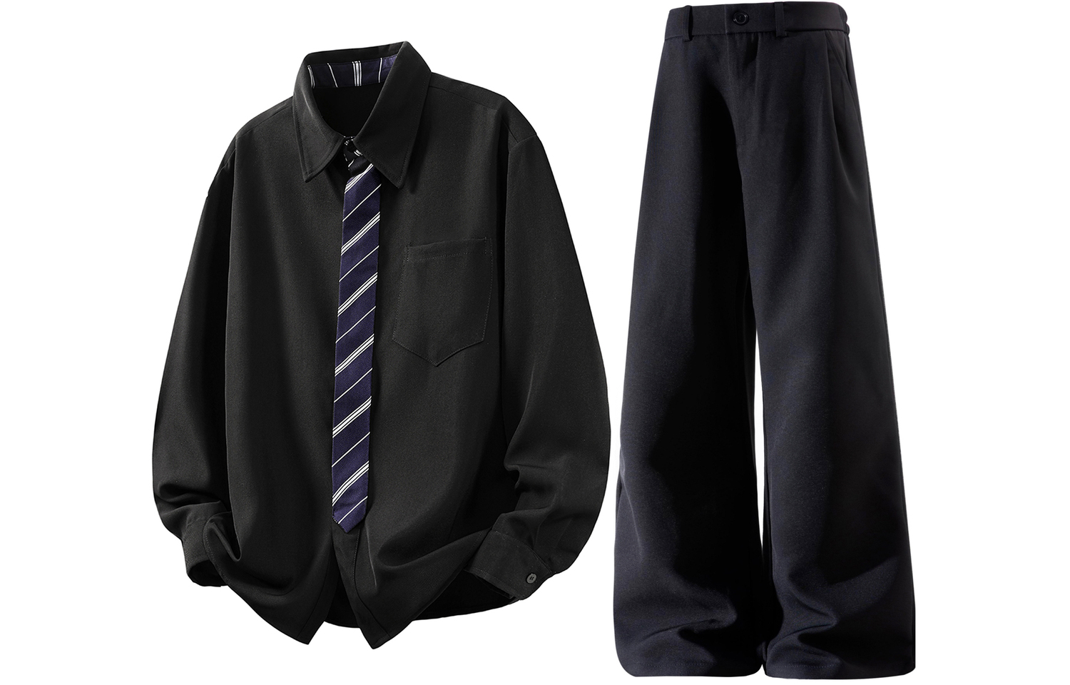 Повседневная спортивная одежда Unisex с лацканом Moderate X1617, черный shirt+черный suit pants
Повседневная спортивная одежда Unisex с лацканом Moderate X1617, черный shirt+черный suit pants