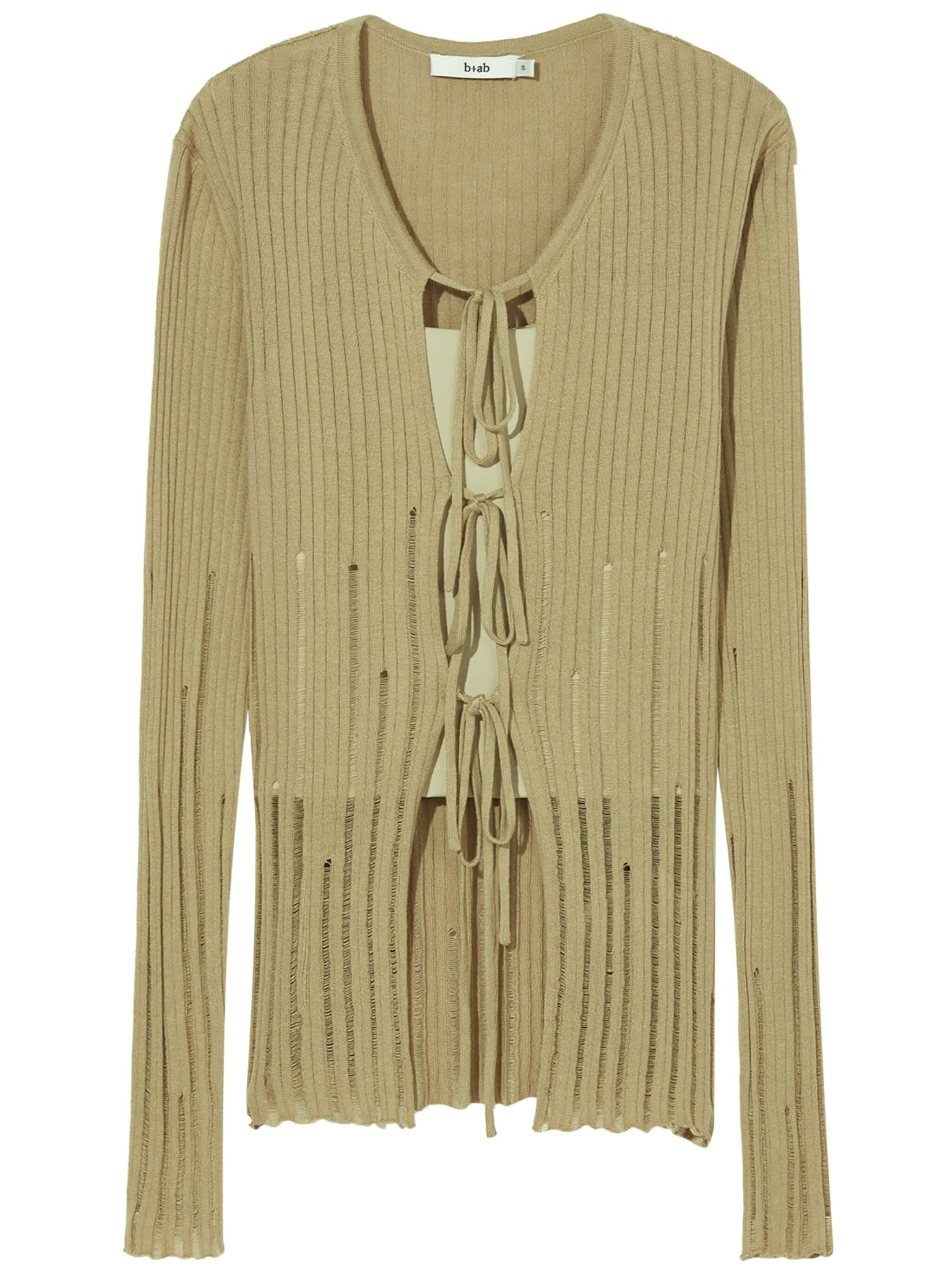 Кардиган в рубчик с эффектом потертости B+Ab, зеленый
Кардиган в рубчик с эффектом потертости B+Ab, зеленый