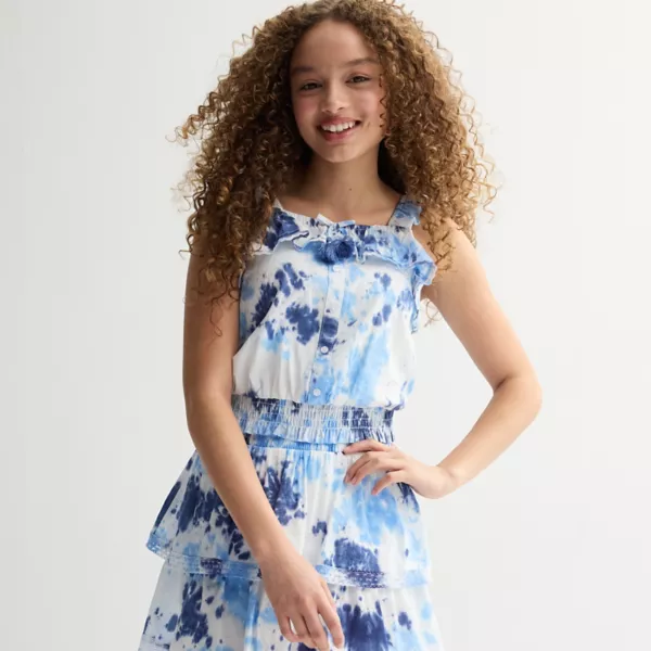 Детский топ с пуговицами и расклешенными рукавами для девочек 7-16 лет Limited Too, цвет blue dye
Детский топ с пуговицами и расклешенными рукавами для девочек 7-16 лет Limited Too, цвет blue dye