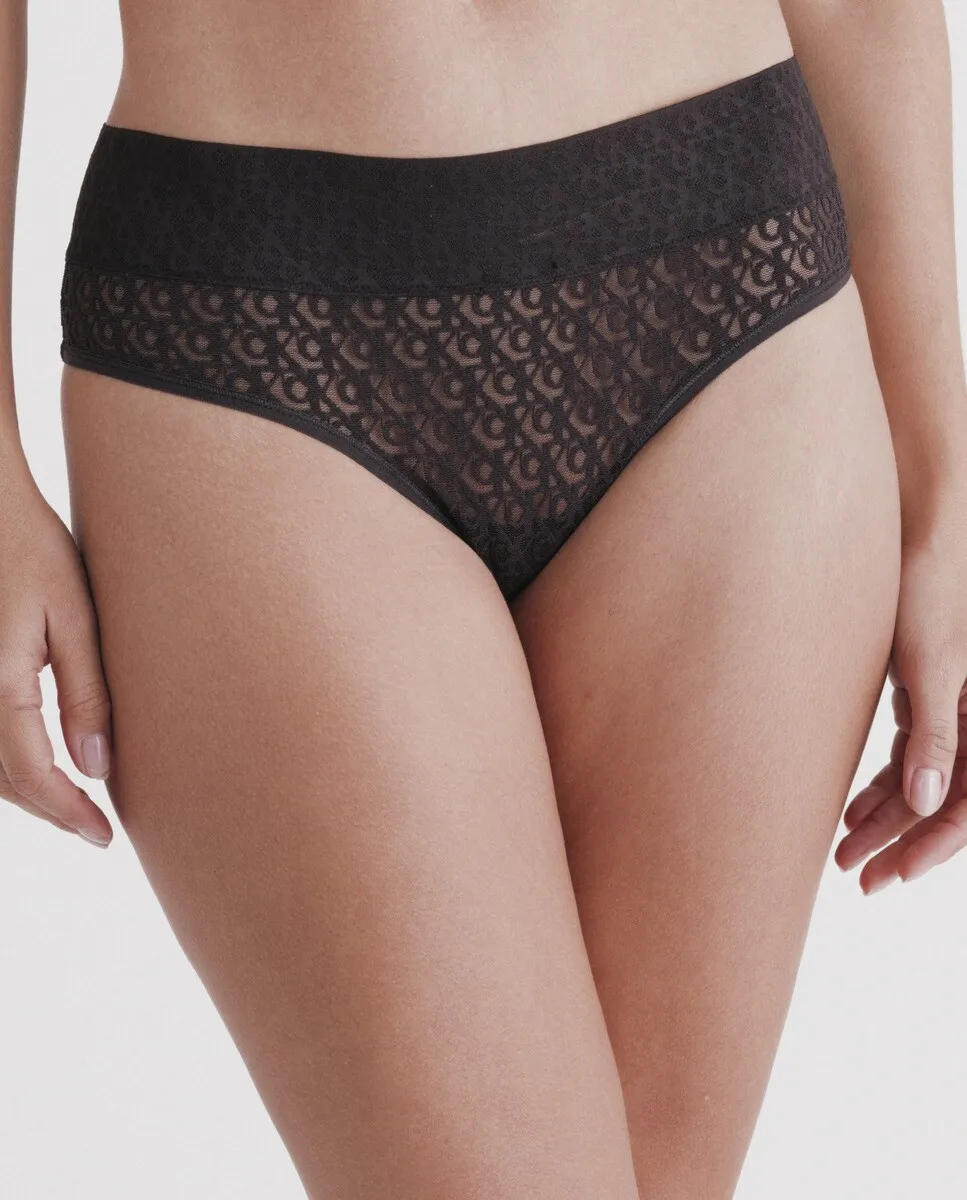 Бразильские трусики ICON LOGO LACE Calvin Klein, черный 
Бразильские трусики ICON LOGO LACE Calvin Klein, черный