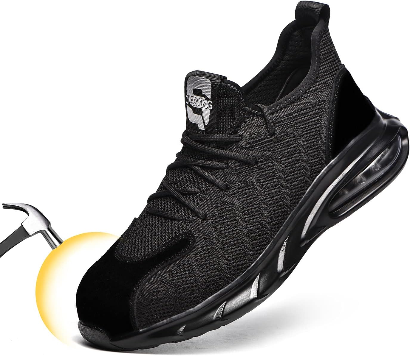 Легкие вязаные замшевые безопасные кроссовки для мужчин и женщин U-Lite, черный
Легкие вязаные замшевые безопасные кроссовки для мужчин и женщин U-Lite, черный