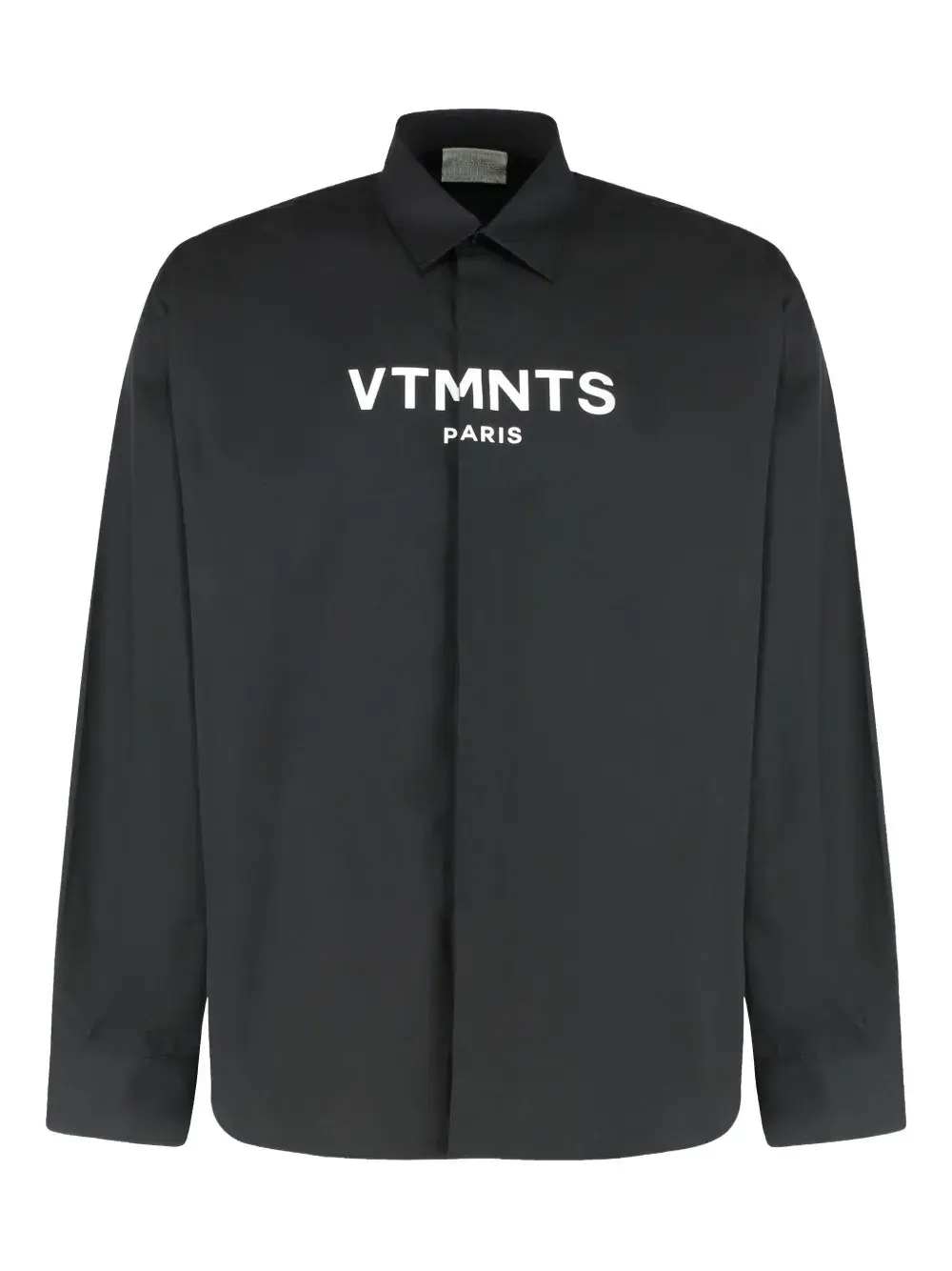 Хлопковая рубашка с логотипом VETEMENTS, черный
Хлопковая рубашка с логотипом VETEMENTS, черный