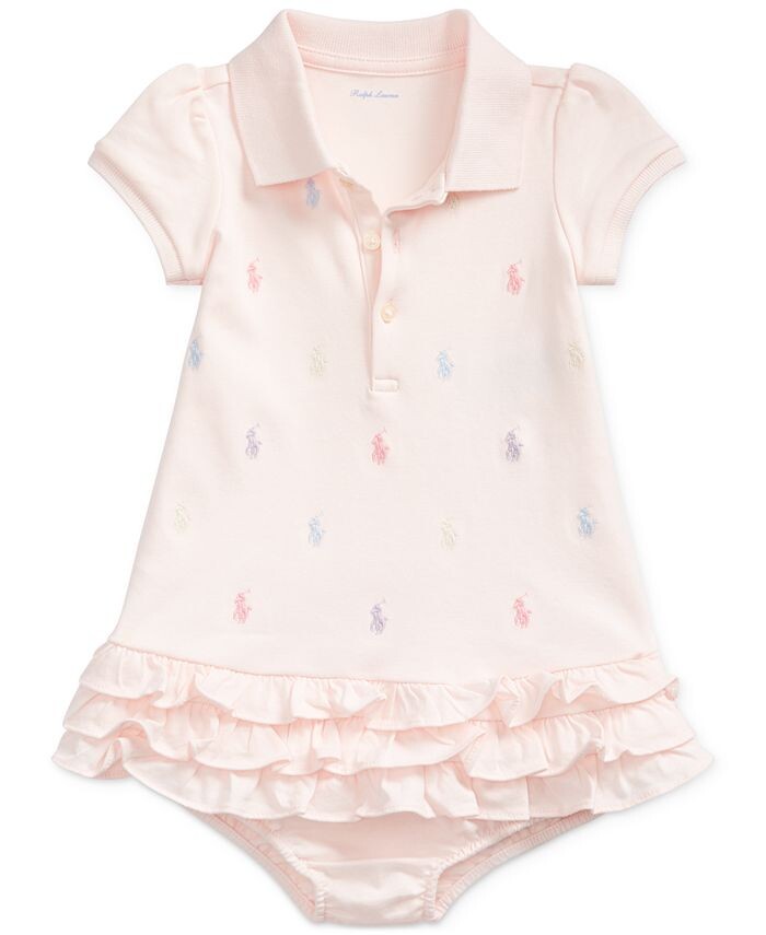 Платье-поло с оборками и принтом пони для маленьких девочек Polo Ralph Lauren, розовый
Платье-поло с оборками и принтом пони для маленьких девочек Polo Ralph Lauren, розовый
