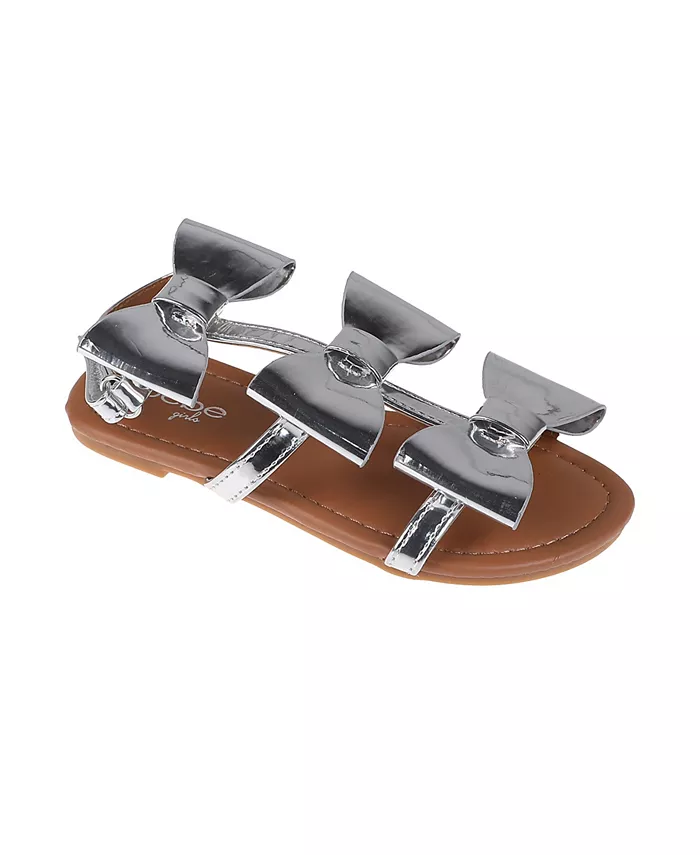 Стильные и удобные сандалии на плоской подошве с большими бантами для девочек Bebe, серебряный
Стильные и удобные сандалии на плоской подошве с большими бантами для девочек Bebe, серебряный