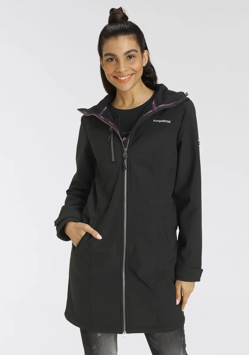 Куртка KangaROOS софтшелл, с капюшоном, черный
Куртка KangaROOS софтшелл, с капюшоном, черный