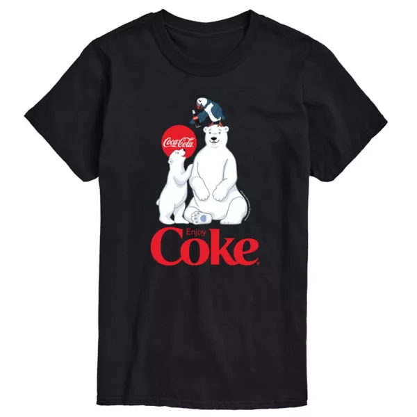 Мужская футболка Coca-Cola Polar Bears Licensed Character, черный
Мужская футболка Coca-Cola Polar Bears Licensed Character, черный