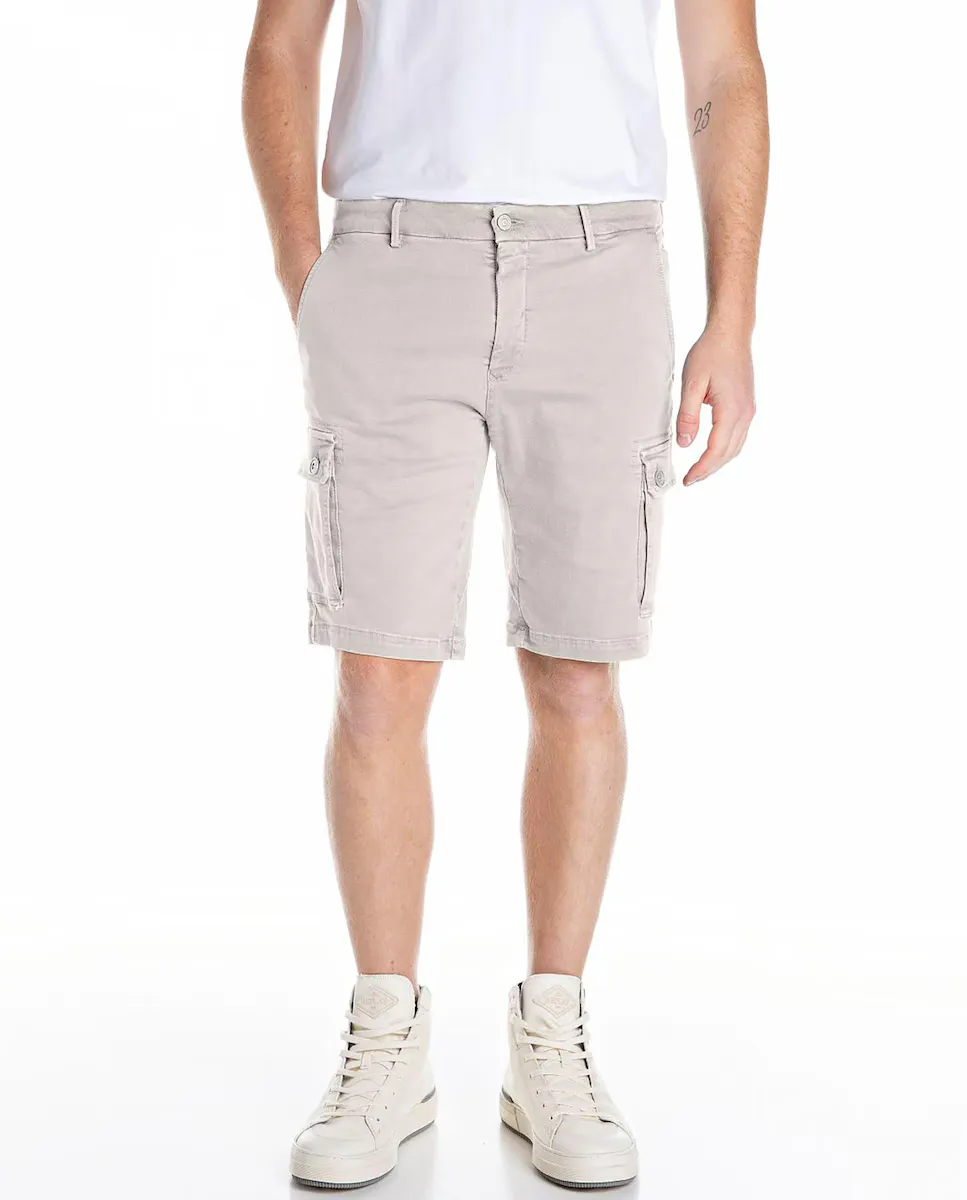Мужские хлопковые шорты-карго с карманами Replay, цвет Crudo
Мужские хлопковые шорты-карго с карманами Replay, цвет Crudo