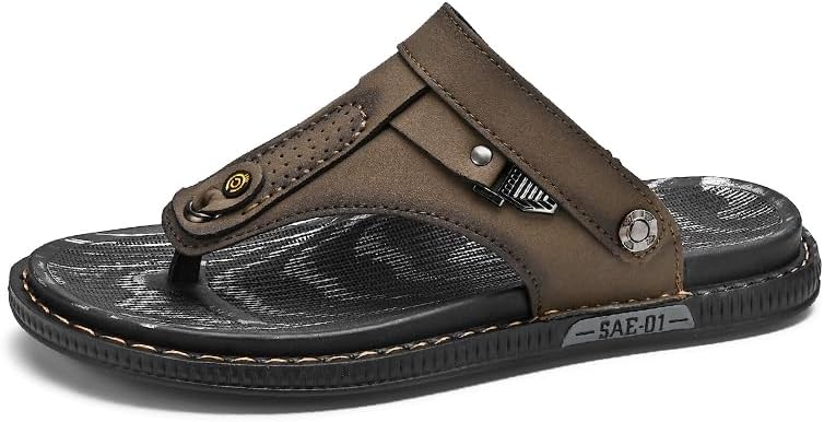 Мужские пляжные сандалии Ручной работы Рыбацкие регулируемые повседневные прогулочные туфли Tsuukuie, коричневый
Мужские пляжные сандалии Ручной работы Рыбацкие регулируемые повседневные прогулочные туфли Tsuukuie, коричневый