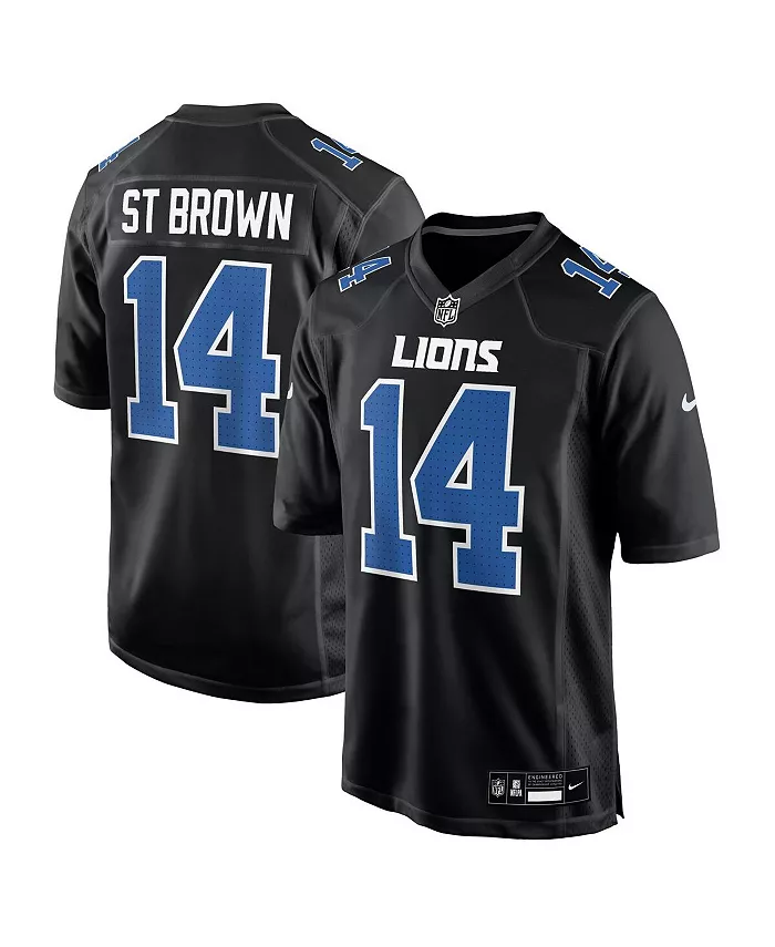 Мужская модная джерси Detroit Lions Carbon в цвете Carbon Black с именем Amon-Ra St. Brown Nike
Мужская модная джерси Detroit Lions Carbon в цвете Carbon Black с именем Amon-Ra St. Brown Nike