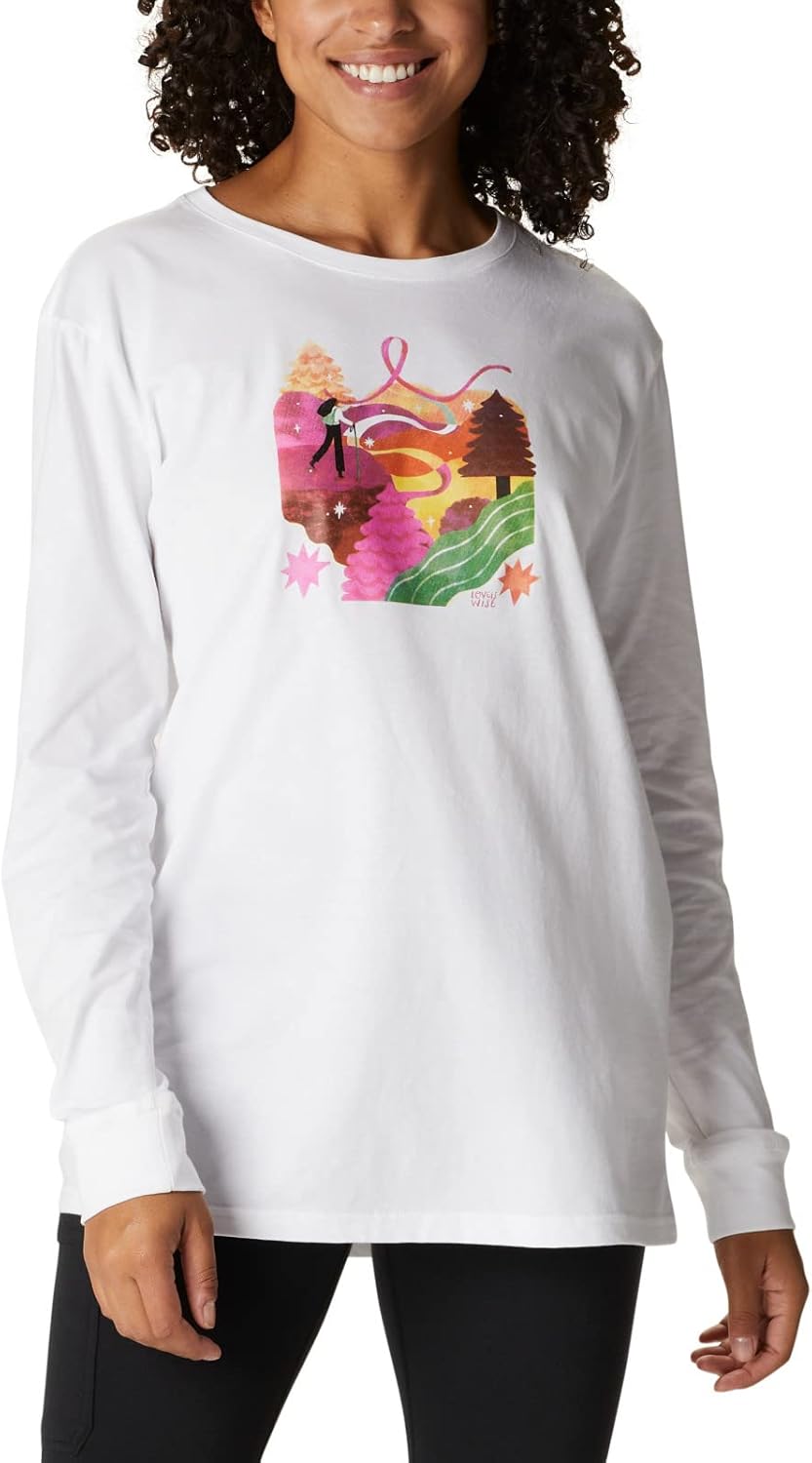 Женская футболка Columbia Ttip Graphic Long Sleeve Tee II, White/Loveis Ribbons, Белый, Женская футболка Columbia Ttip Graphic Long Sleeve Tee II, White/Loveis Ribbons
Женская футболка Columbia Ttip Graphic Long Sleeve Tee II, White/Loveis Ribbons, Белый, Женская футболка Columbia Ttip Graphic Long Sleeve Tee II, White/Loveis Ribbons