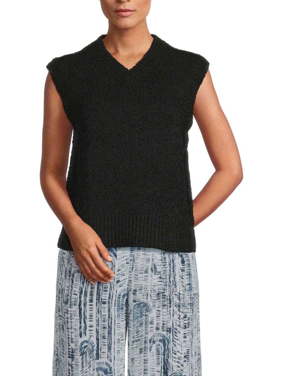 Текстурированный жилет-свитер Theory, черный
Текстурированный жилет-свитер Theory, черный