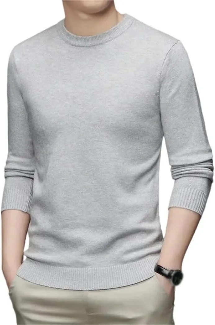 Мужской свитер с круглым вырезом и длинным рукавом
Мужской свитер с круглым вырезом и длинным рукавом