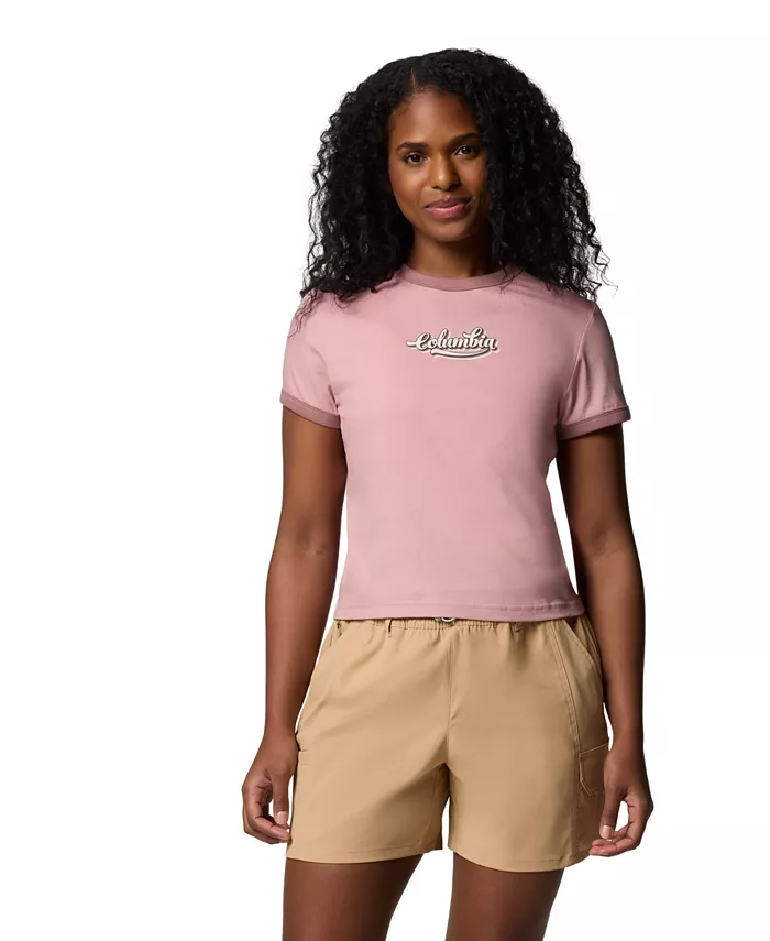 Женский графический топ с контрастной окантовкой Rolling Bend Columbia, розовый
Женский графический топ с контрастной окантовкой Rolling Bend Columbia, розовый