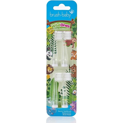 Сменные насадки WildOnes для детей от 0 до 10 лет Brush-Baby
Сменные насадки WildOnes для детей от 0 до 10 лет Brush-Baby