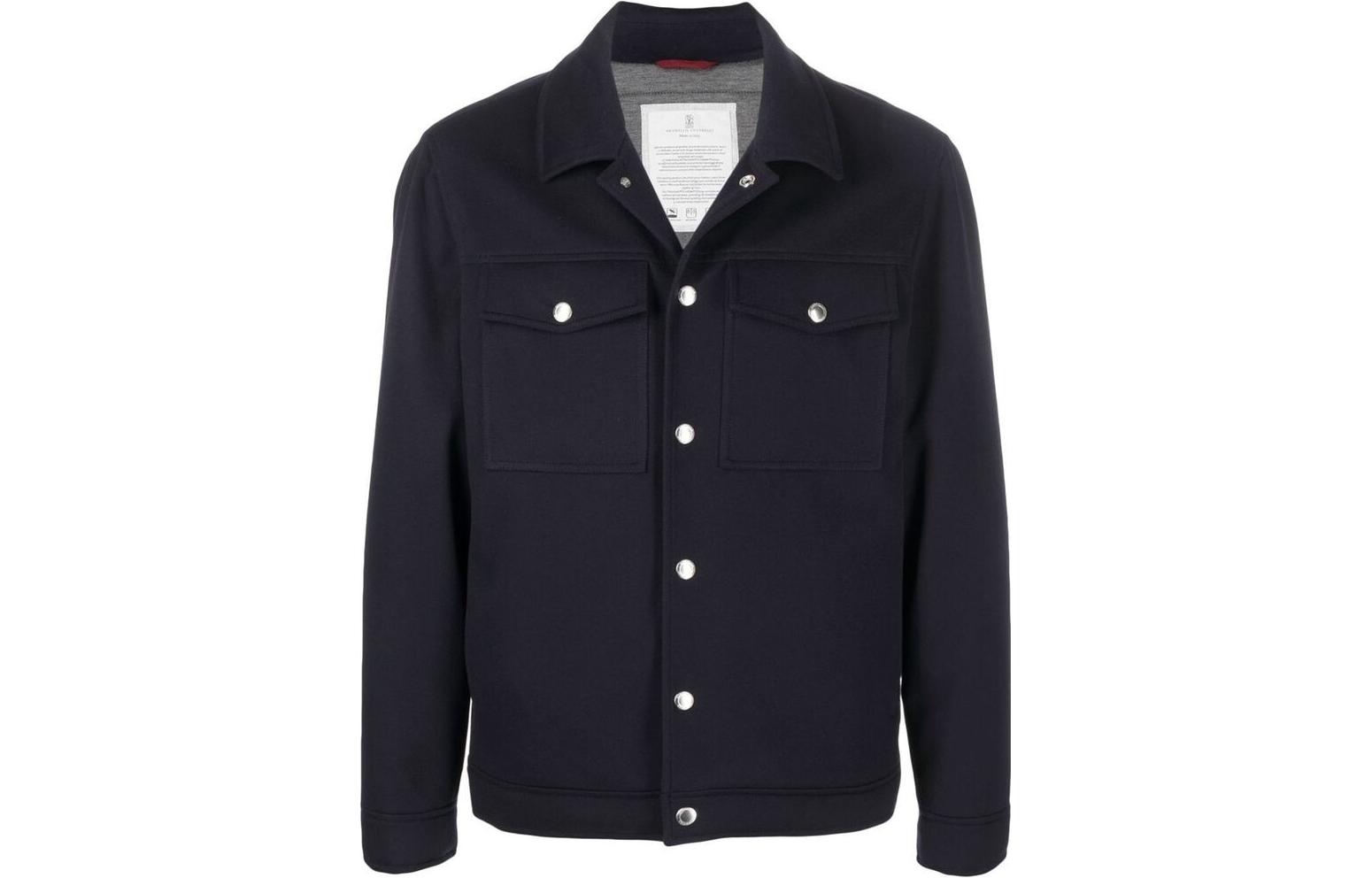 Brunello Cucinelli Куртка мужская Navy Blue с лацканами, умеренно прилегающая
Brunello Cucinelli Куртка мужская Navy Blue с лацканами, умеренно прилегающая