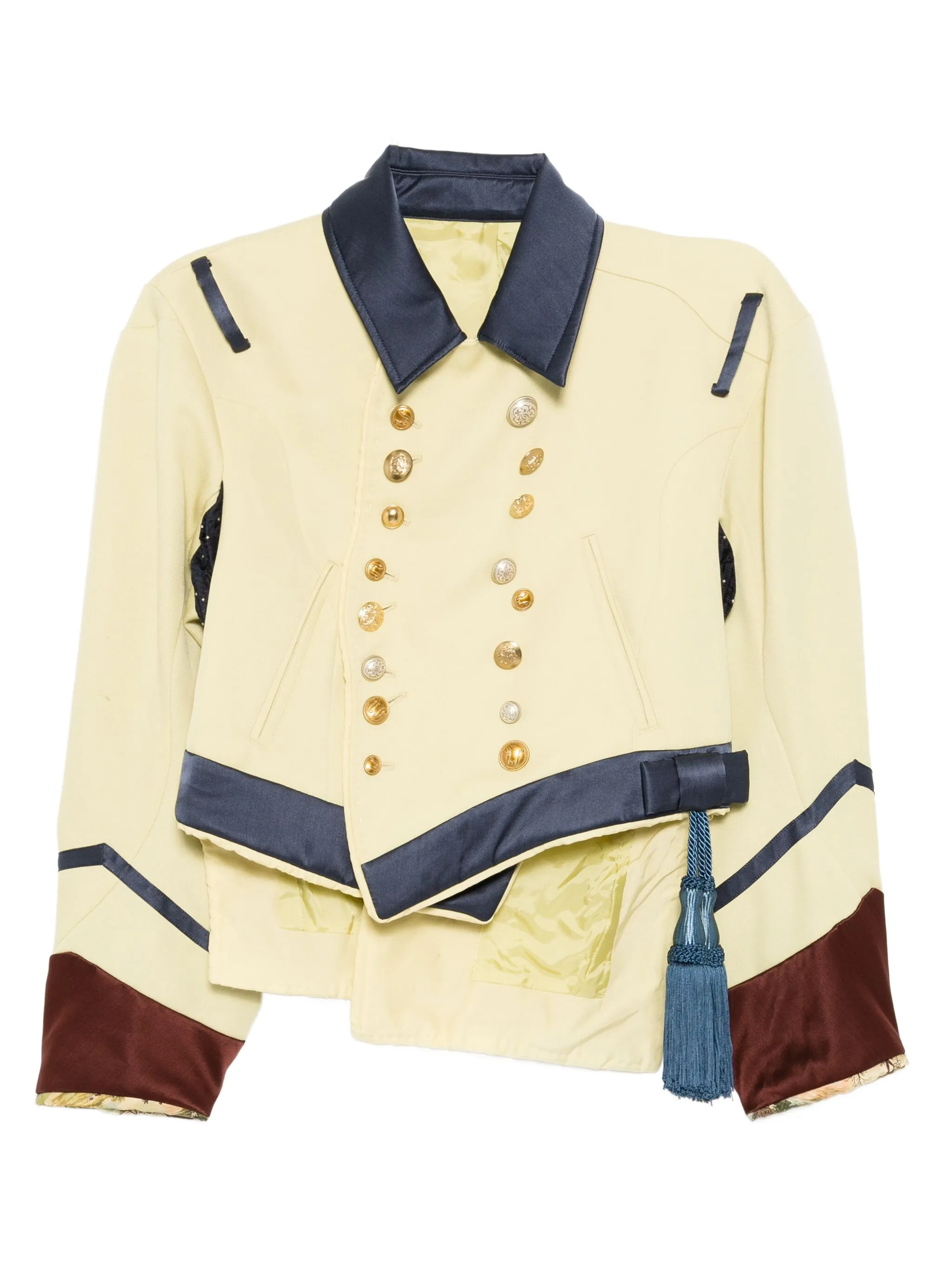 Двубортный блейзер из шерсти Undercover, желтый
Двубортный блейзер из шерсти Undercover, желтый