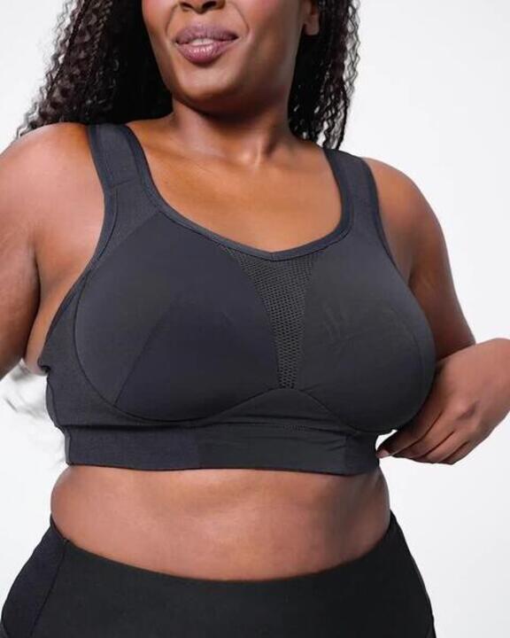 Женское спортивное бельё высокой поддержки Decathlon с многофункциональными бретелями для чашек E-H чёрное
Женское спортивное бельё высокой поддержки Decathlon с многофункциональными бретелями для чашек E-H чёрное