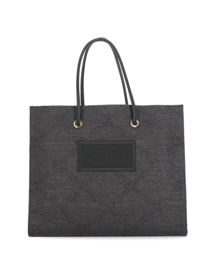 Черная сумка для покупок со съемным чехлом. Elisabetta Franchi, черный
Черная сумка для покупок со съемным чехлом. Elisabetta Franchi, черный