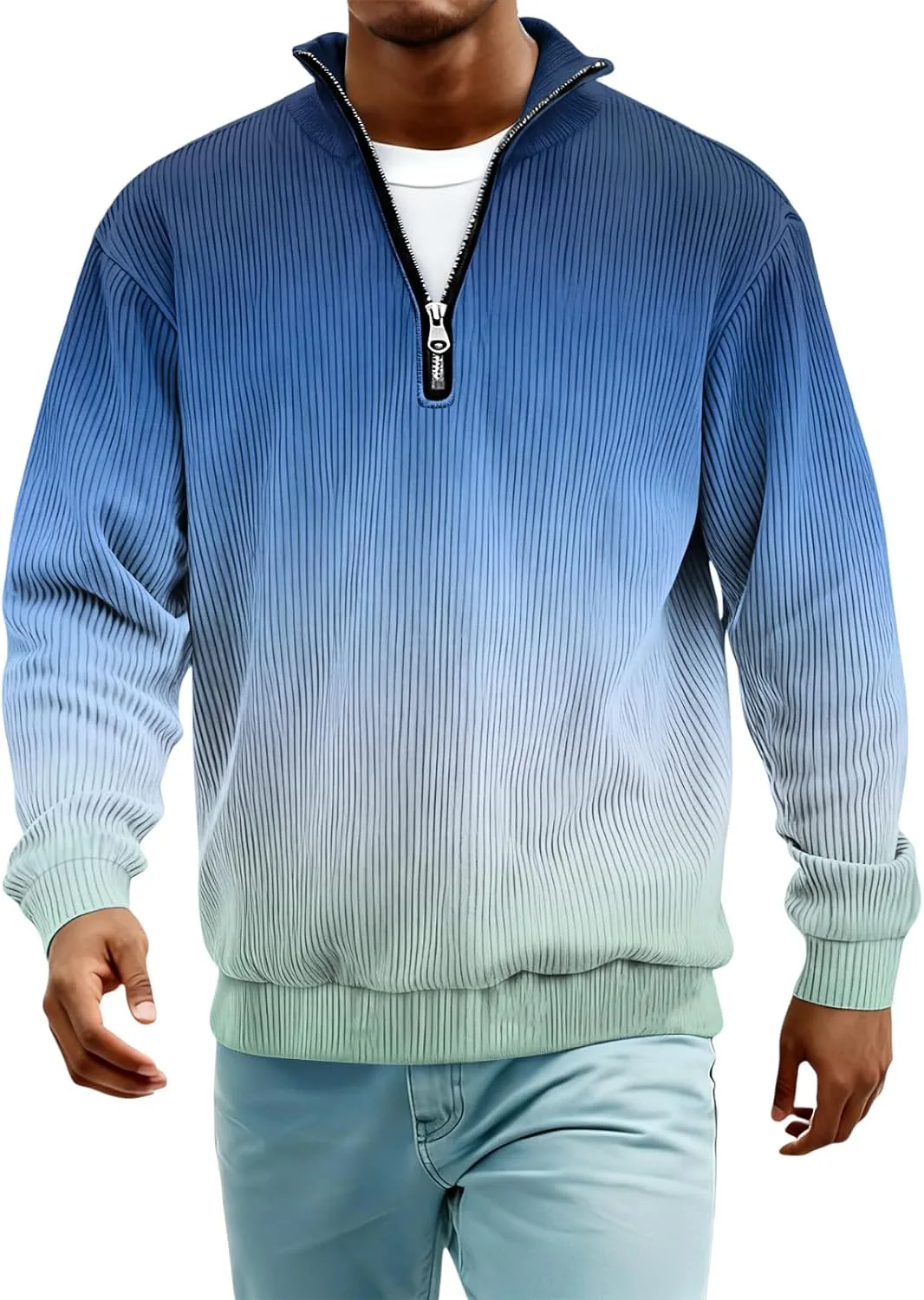 Толстовка Quarter Zip с ребристой фактурой для мужчин Plus Size
Толстовка Quarter Zip с ребристой фактурой для мужчин Plus Size