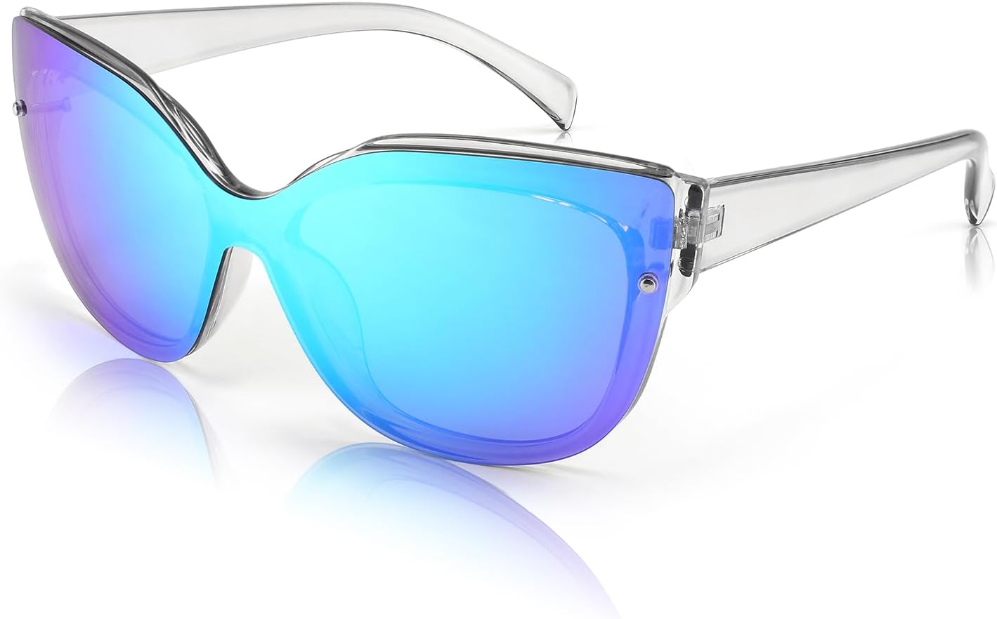 Солнцезащитные очки FEISEDY «Кошачий глаз» с поляризацией, для женщин и мужчин, без оправы, зеркальные, большие, модные, в стиле ретро, B2796, 006 Transparent Grey Frame/Blue Mirror Lens
Солнцезащитные очки FEISEDY «Кошачий глаз» с поляризацией, для женщин и мужчин, без оправы, зеркальные, большие, модные, в стиле ретро, B2796, 006 Transparent Grey Frame/Blue Mirror Lens