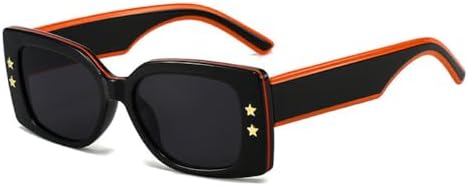 Модные квадратные солнцезащитные очки для женщин, стильные ретро-очки прямоугольной формы, солнцезащитные очки с градиентной защитой UV400 для женщин MTZJH, C2 Black Red
Модные квадратные солнцезащитные очки для женщин, стильные ретро-очки прямоугольной формы, солнцезащитные очки с градиентной защитой UV400 для женщин MTZJH, C2 Black Red