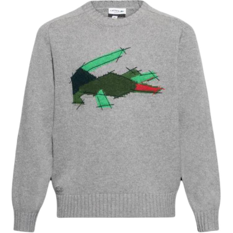Свитер из шерсти с крокодиловым принтом LACOSTE, серый
Свитер из шерсти с крокодиловым принтом LACOSTE, серый