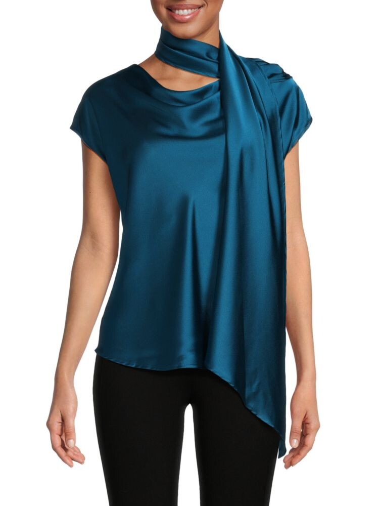 Атласный шарф с воротником-хомутом Renee C., бирюзовый
Атласный шарф с воротником-хомутом Renee C., бирюзовый