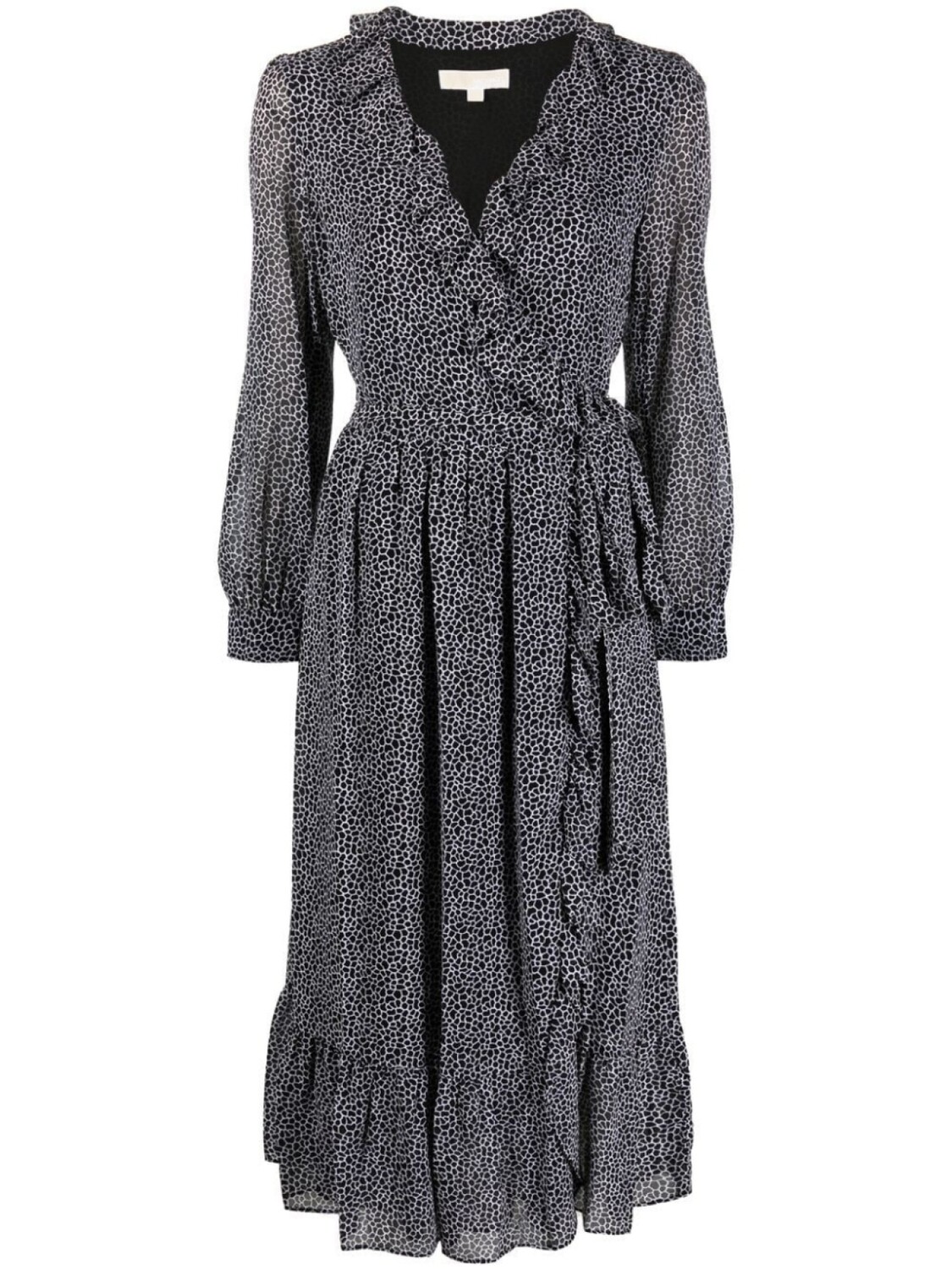 Michael Kors платье с оборками и поясом, черный
Michael Kors платье с оборками и поясом, черный