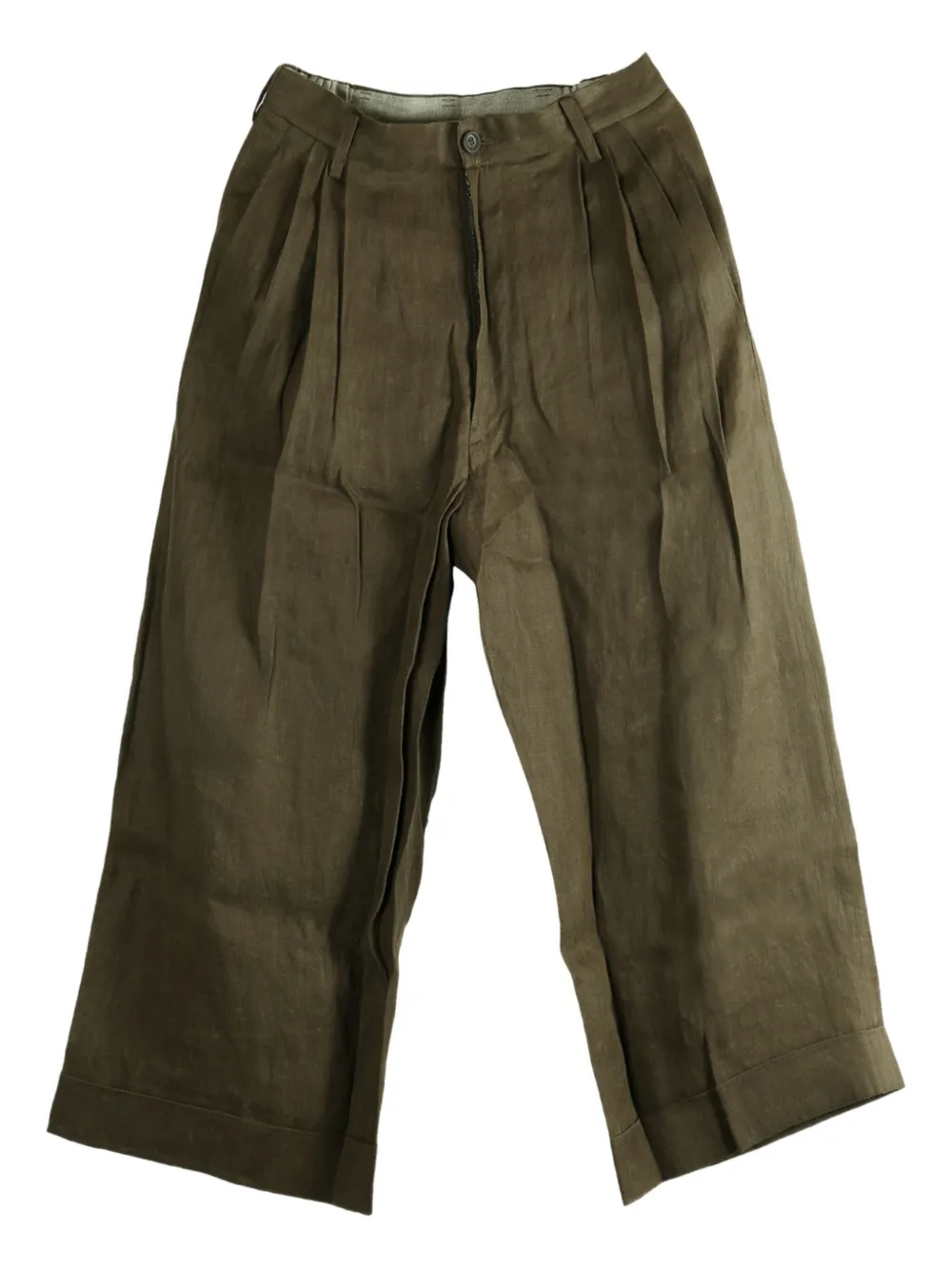 Льняные брюки со складками Ziggy Chen, зеленый
Льняные брюки со складками Ziggy Chen, зеленый