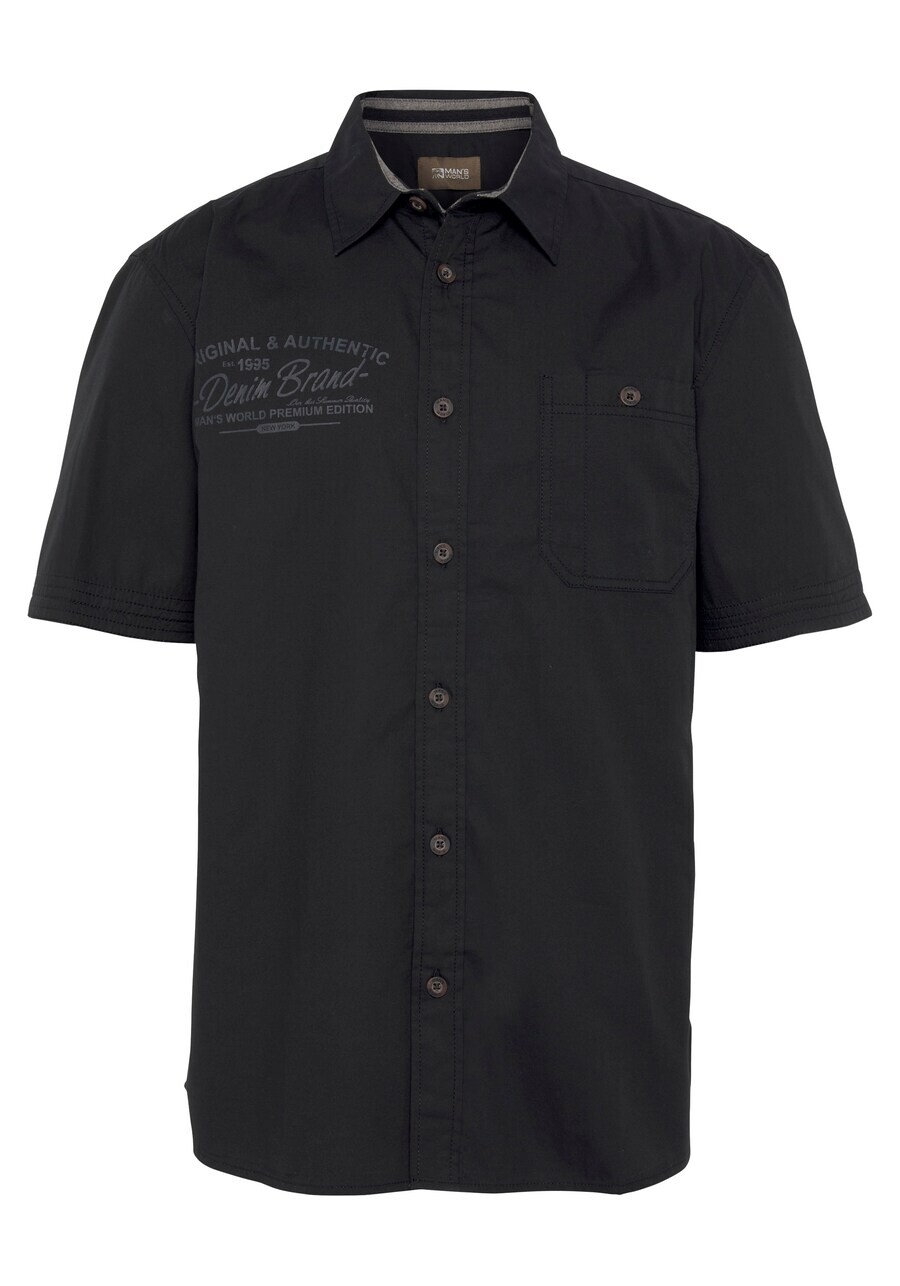 Деловая рубашка Man's World Regular fit Business Shirt, черный 
Деловая рубашка Man's World Regular fit Business Shirt, черный