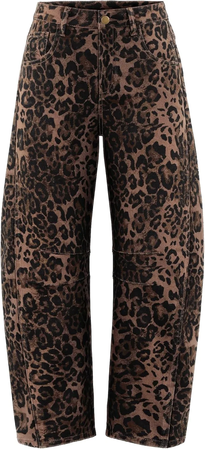 ZESICA женские бочкообразные джинсы с высокой талией и широкими штанинами
ZESICA женские бочкообразные джинсы с высокой талией и широкими штанинами