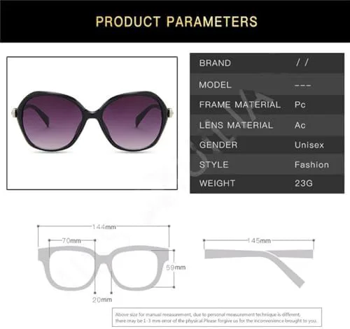 Солнцезащитные очки большого размера для женщин, винтажный дизайн, защита от УФ-излучения UV400, 2027 год, для пляжа и путешествий MTZJH, C2 Gradient Tea
Солнцезащитные очки большого размера для женщин, винтажный дизайн, защита от УФ-излучения UV400, 2027 год, для пляжа и путешествий MTZJH, C2 Gradient Tea