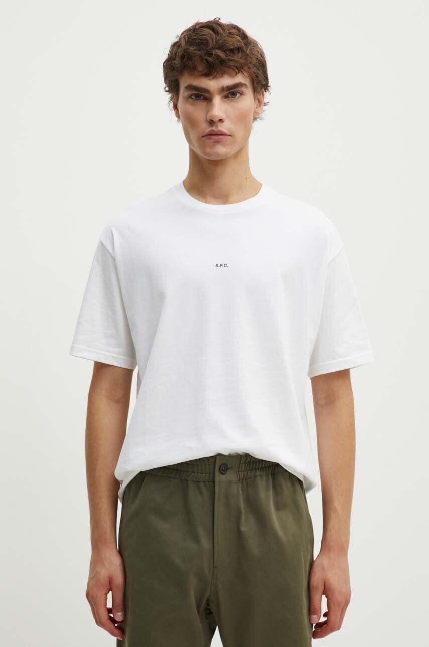 Футболка свободного кроя с микро-логотипом GOTS, хлопковая футболка A.P.C., белый
Футболка свободного кроя с микро-логотипом GOTS, хлопковая футболка A.P.C., белый
